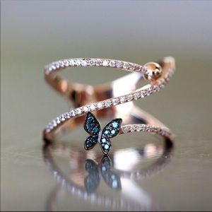 Butterfly Spiral Ring